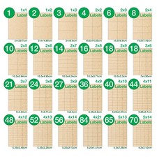 A4 Stickers Sheets Kraft Self