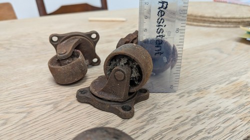 Vintage heavy duty castors - vintage,