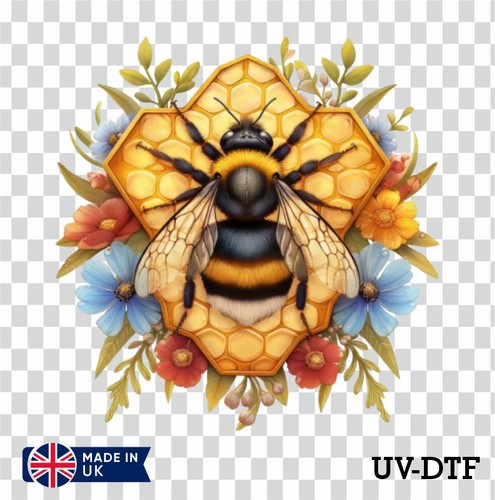 Floral bee honey comb - floral,