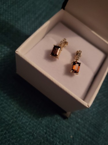 9ct gold serenite garnet - gold,