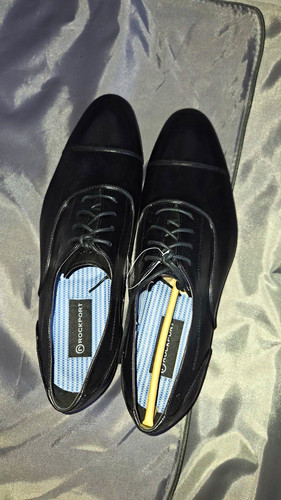 Rockport men black leather - black,