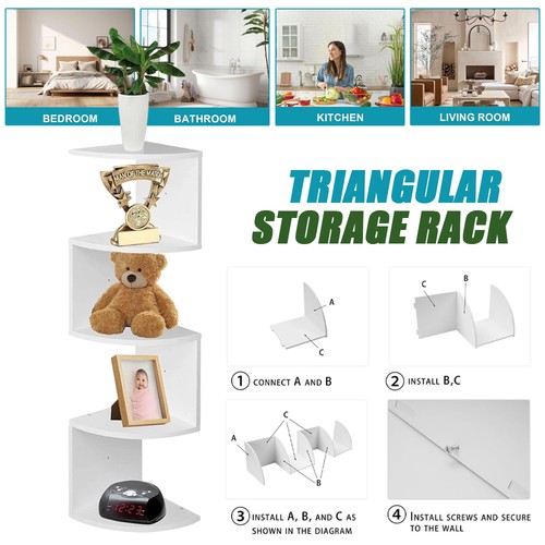Tier floating corner shelves - tier,