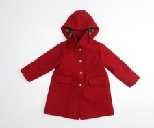 Next Girls Red Hooded Duffle