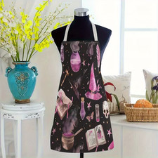 Kitchen Witch Apron Cooking Up