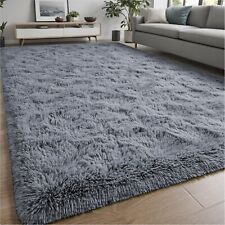 Fluffy Rugs Anti Slip Shaggy Rug Large Living Room Bedroom Carpet Kitchen Mat