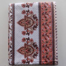 100% Cotton Hawa Mahal Print Table Cloth Traditional Indian Design- Hand Printed