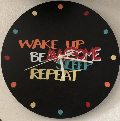 Novelty wall clock has - has, a