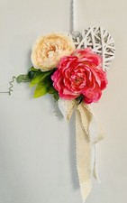 Wicker Heart Home Wall Hanging