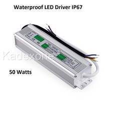 Waterproof LED Driver 50 w  Watt 12 v volt IP67 power supply transformer outdoor