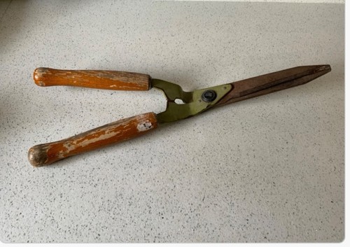 Vintage garden hand shears - vintage,