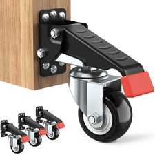 Casters Kit 660 Lbs - Retractable Casters Heavy Duty Bench Caster Wheel
