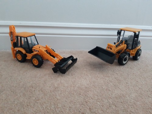 Kids plastic toy diggers - plastic,