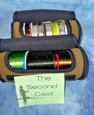 2  Stillwater reel spool cases with line FOX Daiwa Maxima Rio fly coarse fishing