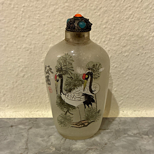 Chinese snuff crane - snuff, &