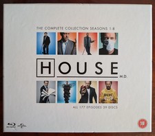 House The Complete Collection Seasons 1 to 8 (Blu-ray, 2014) 