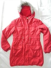 Girls M&S Winter Coat Age 11-12 Padded with Hood Marks and Spencer Indigo Jr