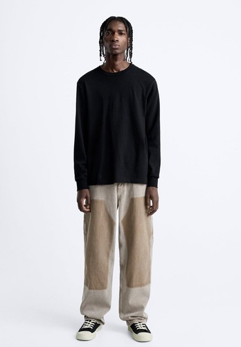 Zara man carpenter jeans brown - zara,