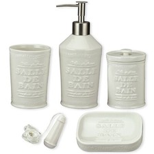 5 Piece Bathroom Ceramic Set