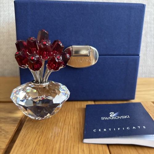 Swarovski crystal red flower - crystal,
