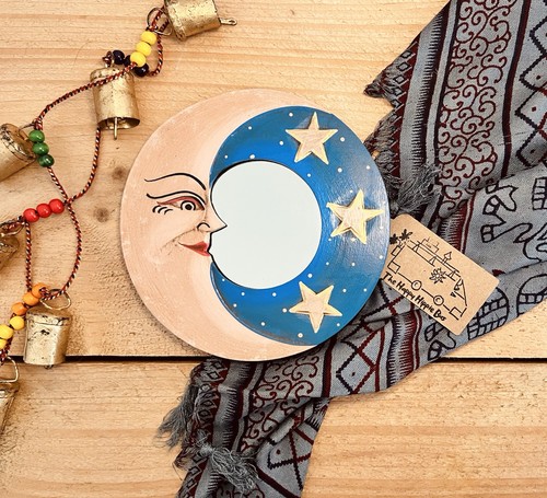 Mirror wooden celestial - wooden,