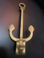 Naval Memorabilia Vintage Brass naval anchor Approximately 7”
