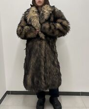 DDP Paco Rabane H&M Faux Fuzzy Fur Long Coat Rare Size S