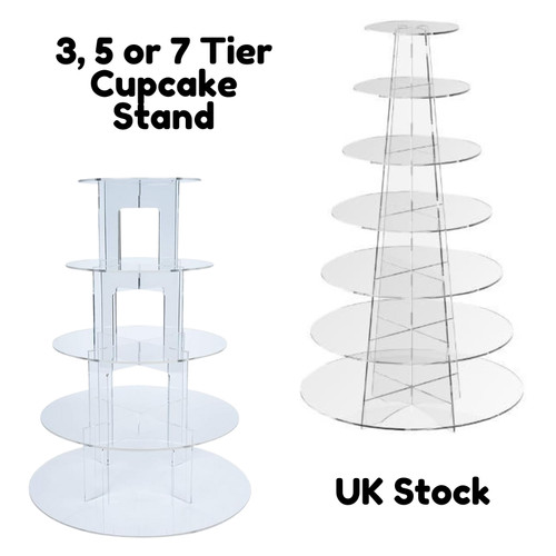 Clear acrylic round - acrylic, cupcake