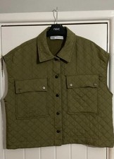 Zara Size M Ladies Crop Khaki