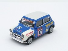 Cararama Mini Cooper Rally Blue & White  - OO (1:72) - (Unused) Mint Condition