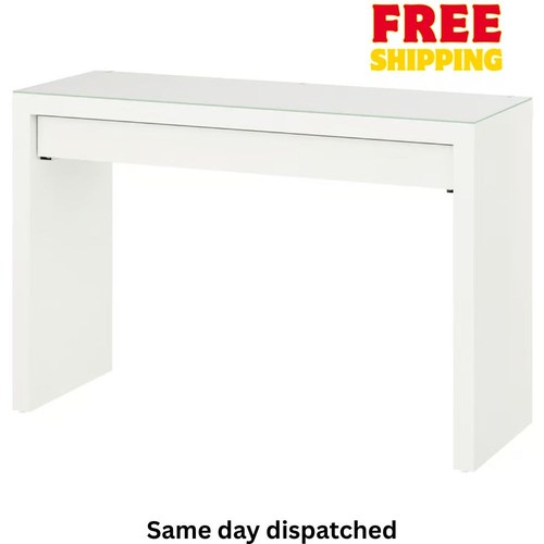 Malm white dressing table - white,