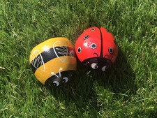Hand Painted Bee Ladybird