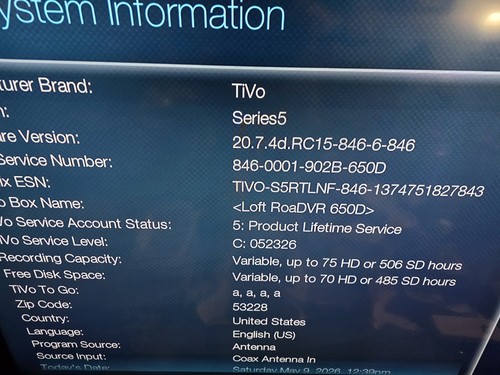 Tivo roamio dvr - roamio,