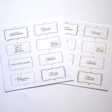 Elegant Christmas Messages - gold/silver foiled sentiments - Craftwork Cards