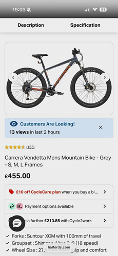 Carrera vendetta men s - 27.5, men's