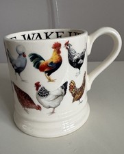 Emma Bridgewater 'Rise and Shine' Half Pint Mug Chickens Hens ACCEPTABLE