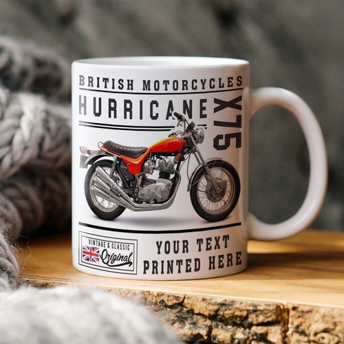 Personalised motorbike mug - personalised,