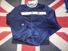 Fila  Tracksuit  Mens  Size XXL Navy Blue Retro Casuals Terrace VGC