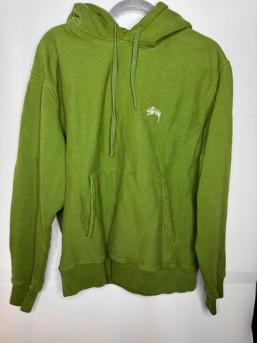 Stussy green hoodie sweatshirt - stussy,