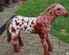 DPL Leeds Large Brown Appaloosa Plush Horse. Stands 28 Inches High