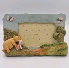 Winnie The Pooh 3D Photo Frame Ceramic 4x6" Official Disney Store Standing Frame