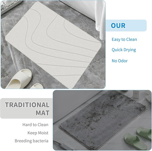 Pcs diatomite stone - bath, mat