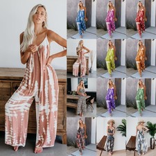 Women Tie Dye Overalls