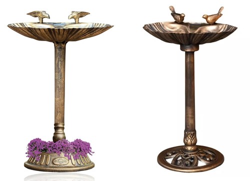 Bronze effect bird - bronze, bath