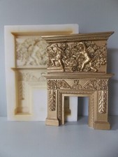 Dolls House Cherubs Fire Place 1 / 12 Th Scale Pre OwnednSilicone Rubber Mould