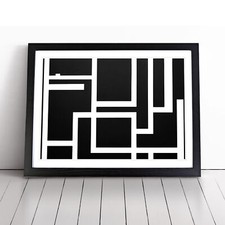 Cubism Abstract Art Framed