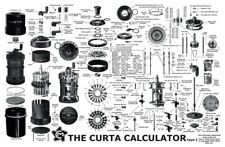 Curta Calculator Poster, New Black & White, 24 1/2" x 16" 