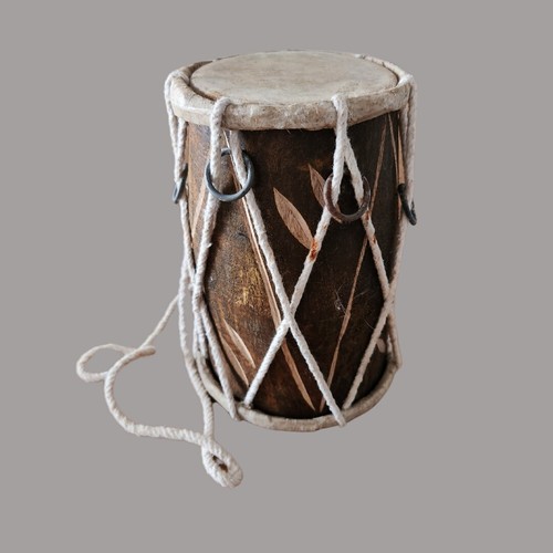 Vintage handcrafted folk drum - vintage,