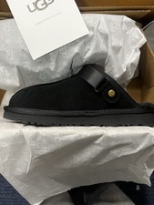 UGG Lanah Clog Fluffy Shoes Black Size 6 EU39 Brand New with Box Never Worn