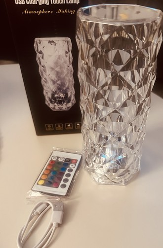 Led crystal table - crystal, diamond