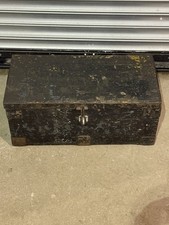 Vintage Wood Metal Chest